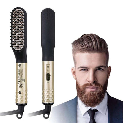 Men'S Beard Straightener Portable Fast Heating Styling Tool