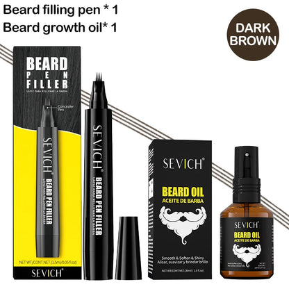 SEVICH Men's Beard Styling Set Beard Coloring Pen