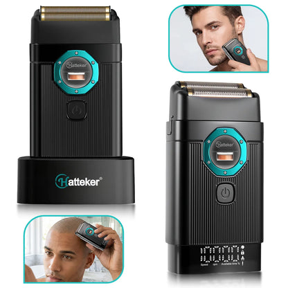 Hatteker Rechargeable Electric Head Shaver Razor