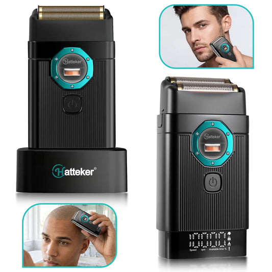 Hatteker Rechargeable Electric Head Shaver Razor