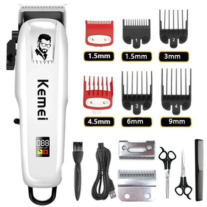 Kemei Hair Clipper or Blades or Limit Combs Wireless Trimmer KM-PG809A
