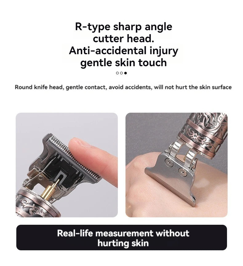 Electric Shaver for Men Digital Display Stainless Steel Cutter Head