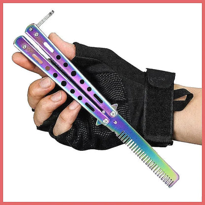Butterfly Practice Training Comb Stainless Steel Beard Moustache