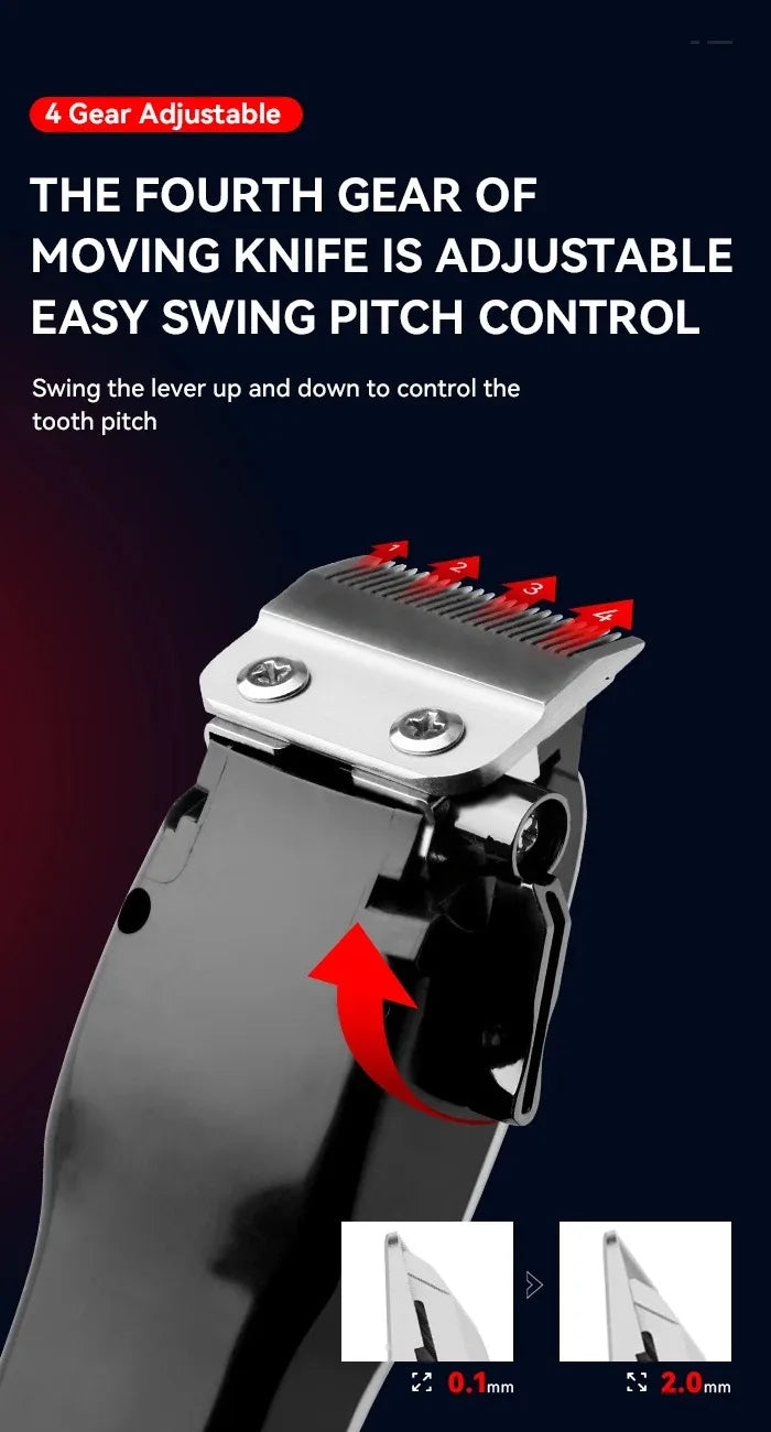 Kemei KM-PG809A KM-PG232 LCD USB Charging Hair Clipper