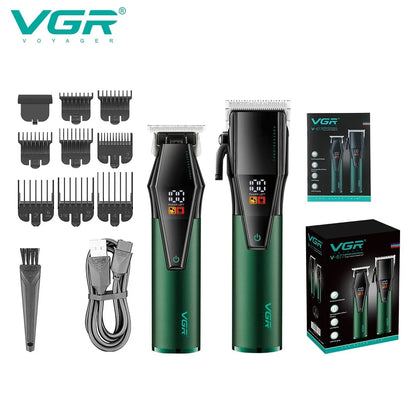 VGR Hair Trimmer Electric Barber Clippers Cordless V-677
