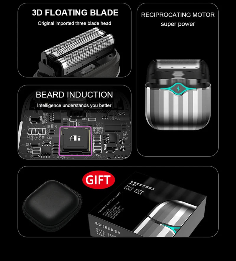 New Professional Intelligent Shaver MINI Portable Travel Trimmer
