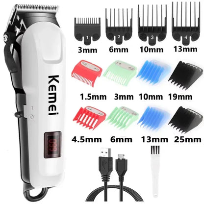 Kemei KM-809A Professional Hair Clipper Adjustable Hair Trimmer
