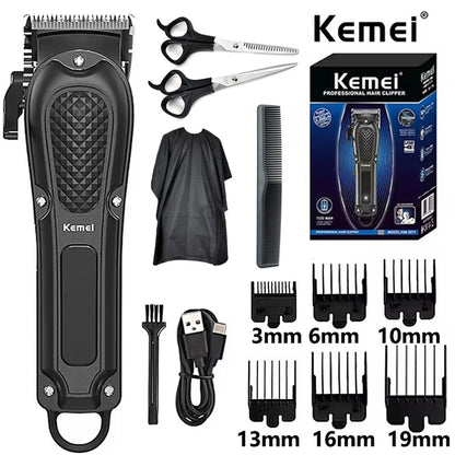 Kemei KM-1071 Electric Hair Clipper UBS Rechargeable Cordless