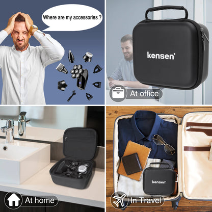 Kensen 5 in 1 Electric Shaver 7D Floating Cutter Head Rechargeable Shaver Kit