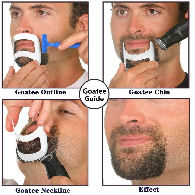 Haircut Kit Beard Hair Goatee Neckline Shaving Template
