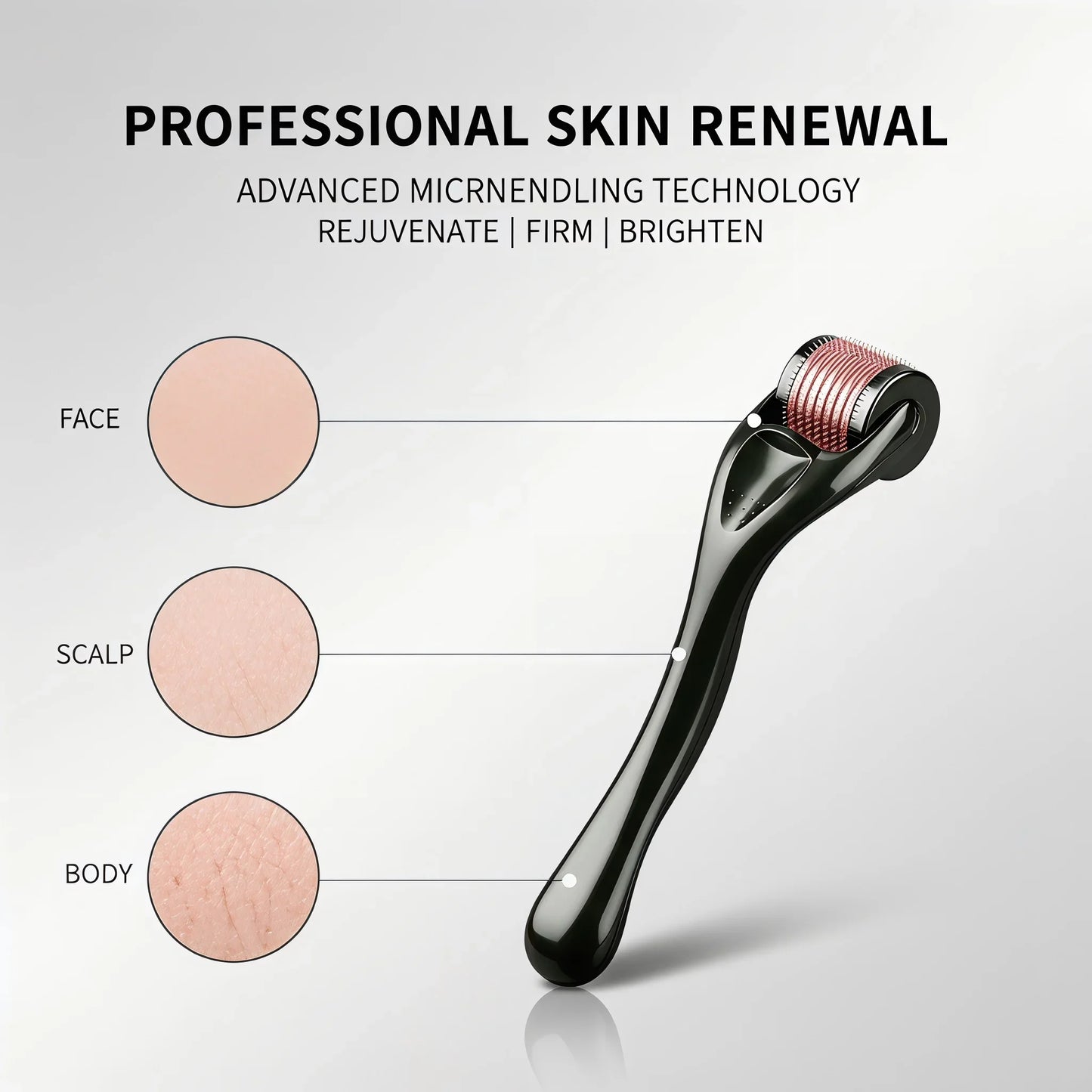 540 Titanium Derma Roller 0.25mm Microneedle Roller