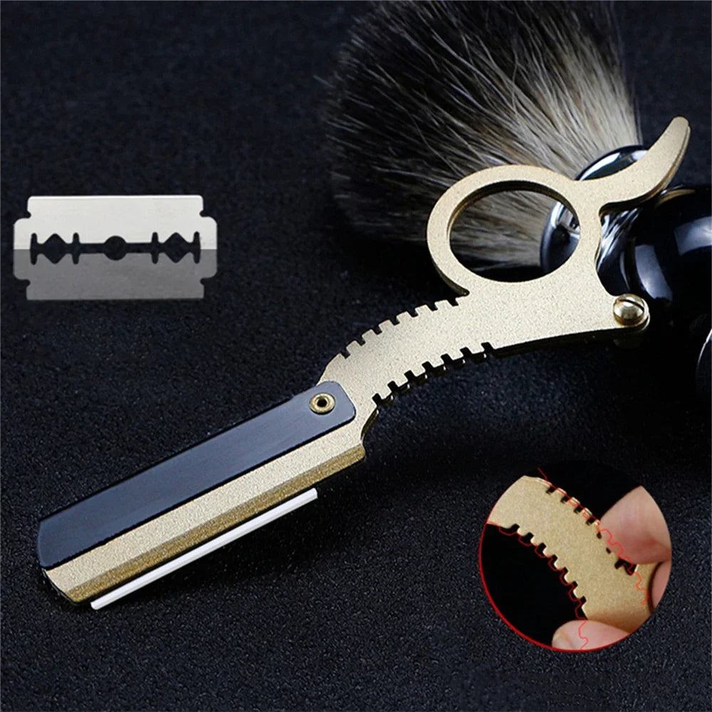 Manual Barber Razor Haircut Shaving Tool - Beard Trimming