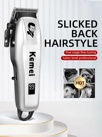 Kemei Pg809A Adjustable Powerful Hair Clipper Barber Electric Hair Trimmer
