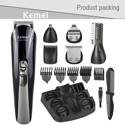 Kemei Electric Hair Clipper Beauty kit for Men Electric shaver beard trimmer