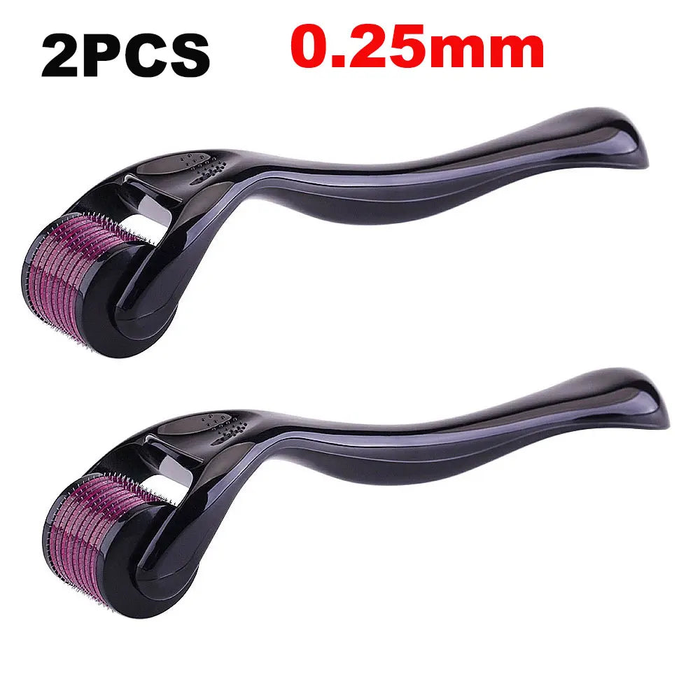 Black Red 540 Needles for Facial Body Hair Growth Derma Roller