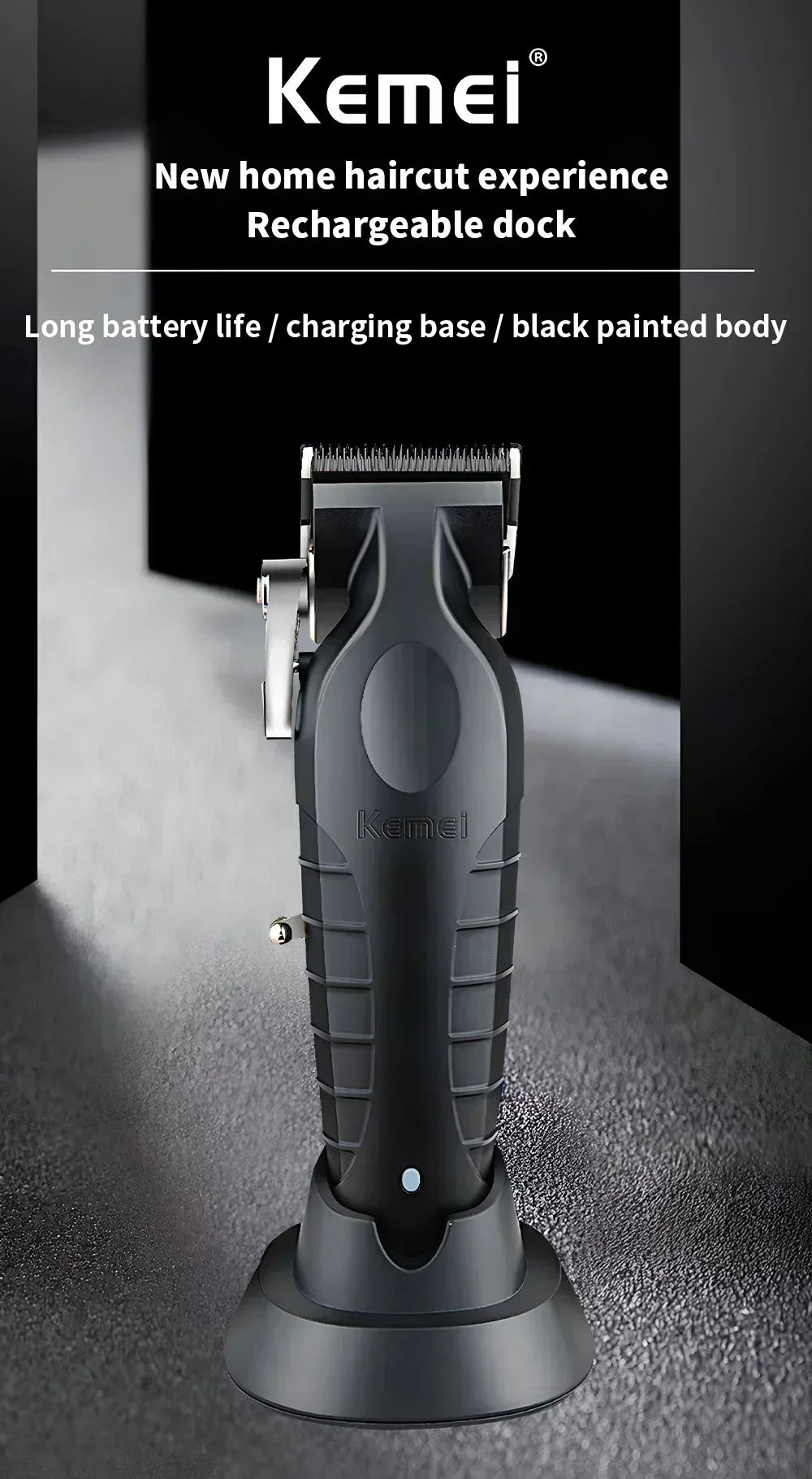 Kemei KM-2996 Professional Precision Fade Hair Clippers Cordless