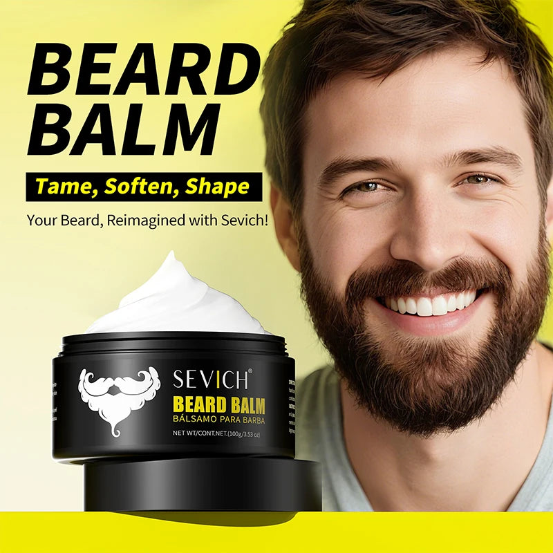 SEVICH Natural Beard Balm Wax Beard Growth Oil for Men