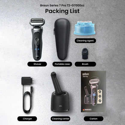 Braun 7 Series Pro Shaver 72-G1200s AUTO Mode Intelligent Shaving