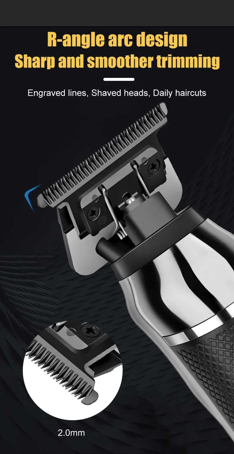 HIENA Hair Clipper For Men Professional Cordless Electric Beard Trimmer