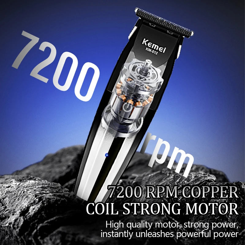 KM-512 Hair Clipper Electric Thruster USB Charging High Speed