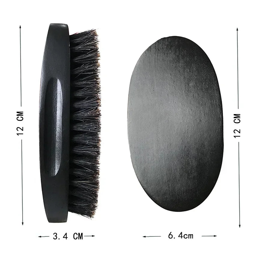 Hair Brush Boar Bristle For Men's Beard Brush Portable  Comb