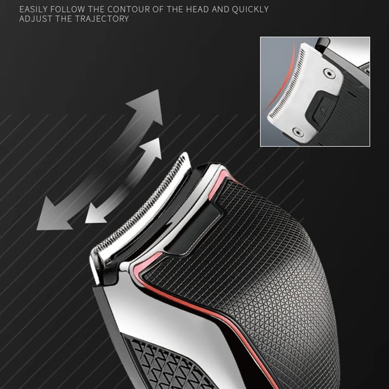 Wet & Dry Self-Haircut Electric Beard Hair Trimmer For Men