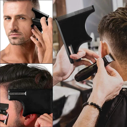 Multi-Curve Hairline Stencil for Men Beard Template
