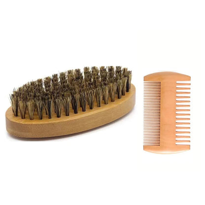 Men's Shaving Brush Set Boar Bristle Portable Barber