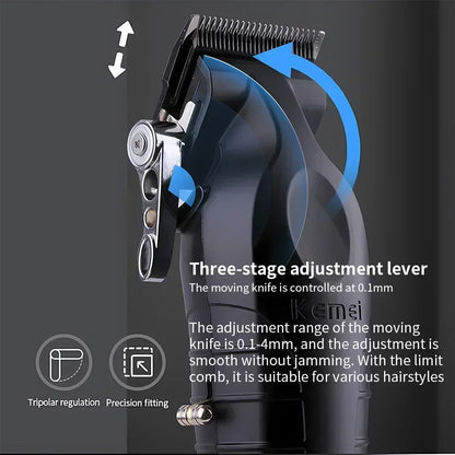 Kemei KM-2996 Professional Precision Fade Hair Clippers Cordless