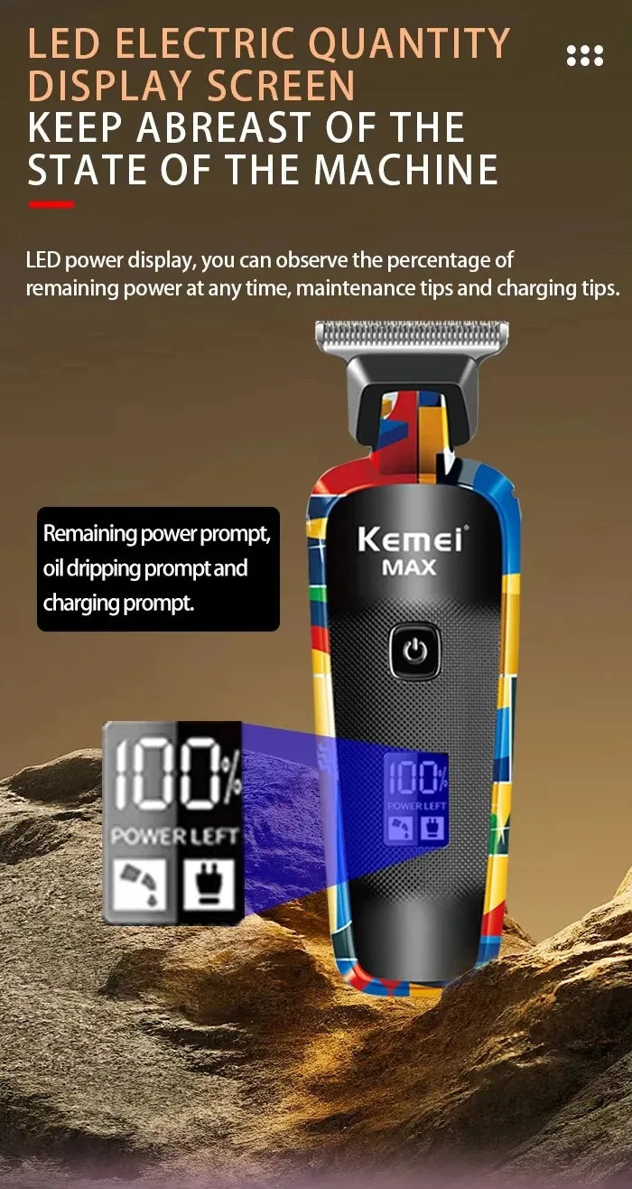 Kemei Electric Hair Clipper Shaver Km-MAX2092 KM-MAX5090 KM-RS7098