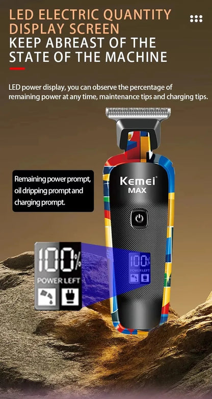 Kemei Electric Hair Clipper Shaver Km-MAX2092 KM-MAX5090 KM-RS7098