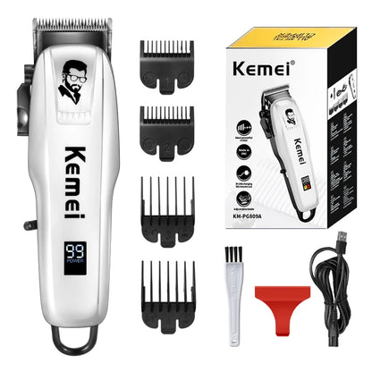 Kemei Pg809A Adjustable Powerful Hair Clipper Barber Electric Hair Trimmer