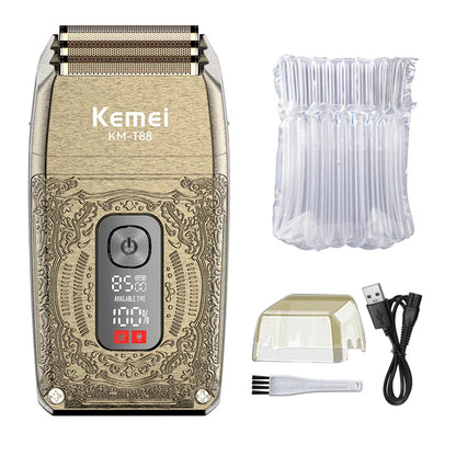 Kemei 8500 RPM Electric Shaver for Men Rechargeable Beard Shaver