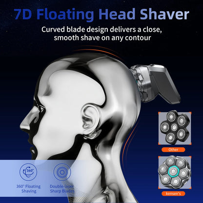 S32 Electric Head Shaver for Men 7D Floating Cutter