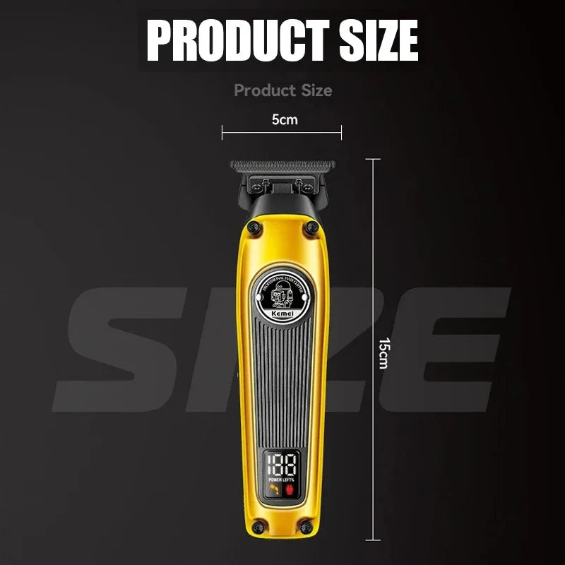 Kemei Multi-Purpose Haircut LCD Display km-1855 Hair Clippers