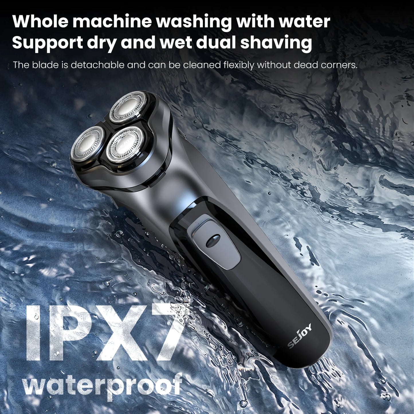 Sejoy Beard Shavers for Men Electric Razor Cordless