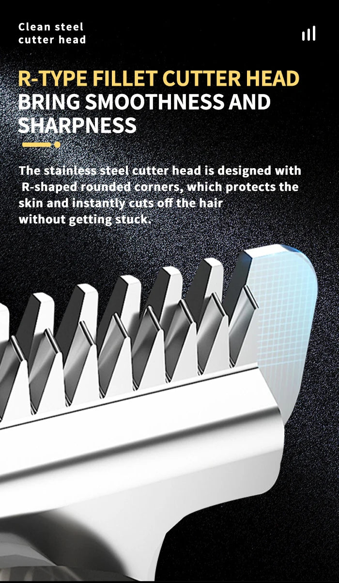 Kemei Professional Hair Clippers Barber Electric Cordless Trimmer
