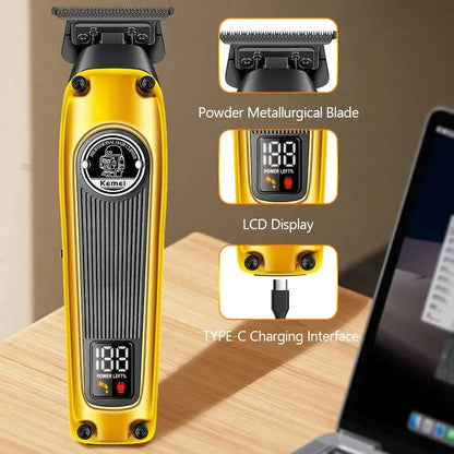 Kemei Multi-Purpose Haircut LCD Display km-1855 Hair Clippers