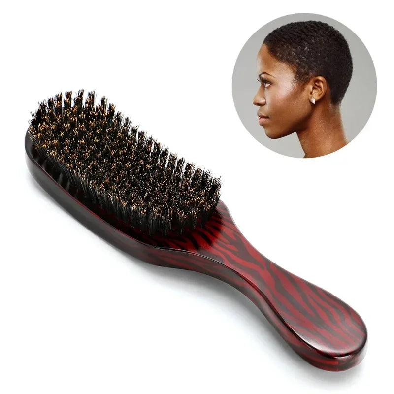 1pcs Wood Handle Brush Set Hard Boar Bristle
