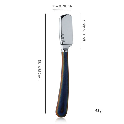 New Color Wood Handle Baber Straight Razor For Men