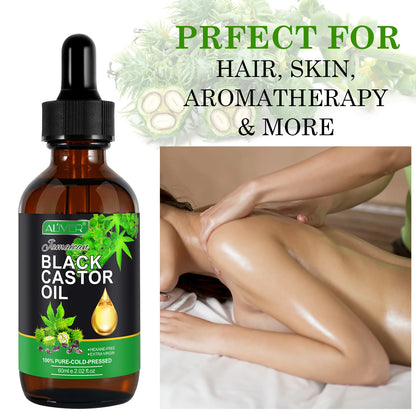 Aromatherapy massage Jamaican Black Castor Oil moisturizes