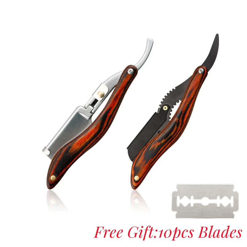 Classic Manual Hairdressing Razors Anti Slip Hair Removal Razor
