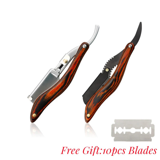 Classic Manual Hairdressing Razors Anti Slip Hair Removal Razor