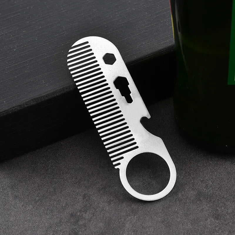 Multifunctional Stainless Steel Comb Beard Hair Styling