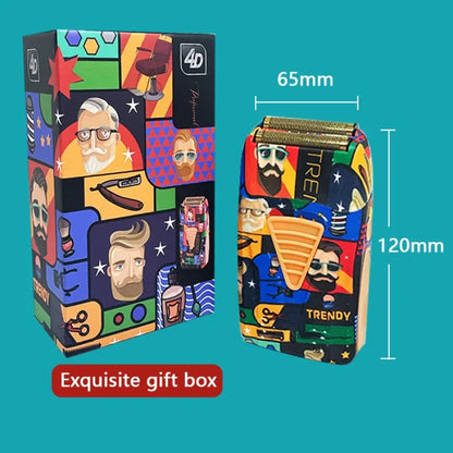 Professional Barber Hair Clipper Rechargeable Graffiti