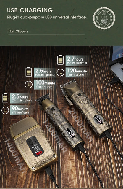 RESUXI XHJ-188 8500 RPM Professional Hair Clipper Electric Shaver