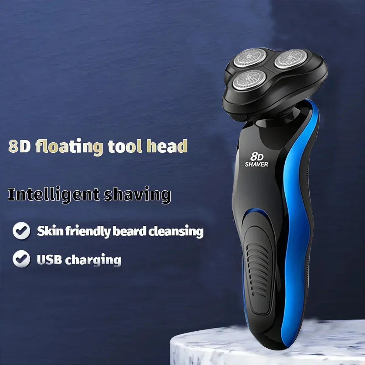 1pc Shaver Male 8D Three-in-one Electric Razor Men Face Shaver