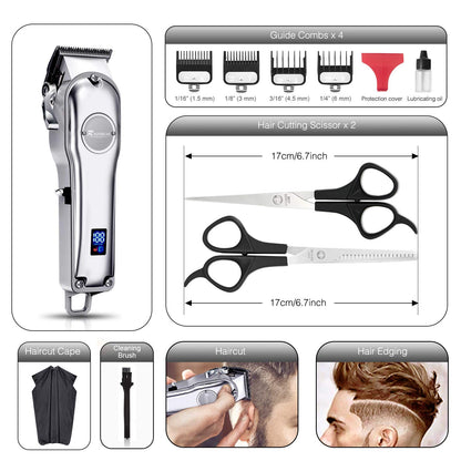 Men Hair Trimmer 3 in 1 IPX7 Hair Clipper for Women & Children