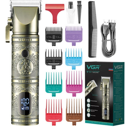 Men's Household Gradient Retro Hair Clipper