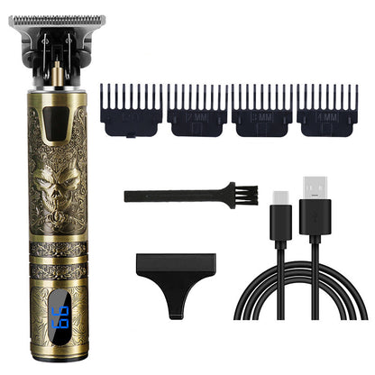 Buddha Head Directly Filled With Dragon And Phoenix Carving Hair Clipper